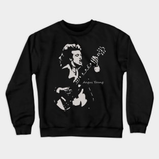 angus young sillouete Crewneck Sweatshirt